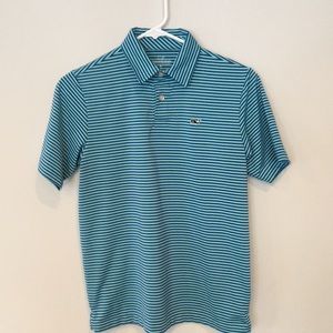 Vineyard Vines Performance Striped Polo - boys M